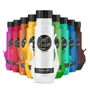 Pouring farben craft colors hochwertige acrylfarbe set 10 x