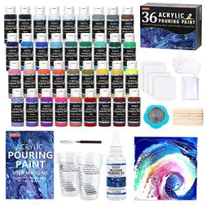 Pouring-Farben