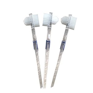 Prothesenbürste ULTNICE Transparente Zahnbürste für Zahnersatz