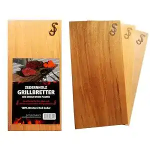 Raeucherbrett red cedar wood by sj im 3er set