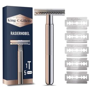 Rasierhobel King C. Gillette Herren, Rasierer + 5 Rasierklingen - rasierhobel king c gillette herren rasierer 5 rasierklingen