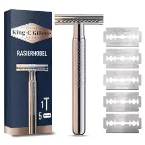 Rasierhobel king c gillette herren rasierer 5 rasierklingen