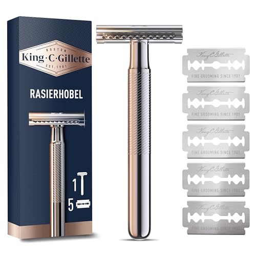 Rasierhobel King C. Gillette Herren, Rasierer + 5 Rasierklingen