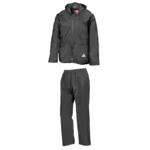 Regenanzug result jacke und hose absolut wasserdicht l black