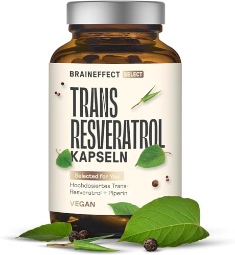 Resveratrol-Kapseln BrainEffect Trans Resveratrol 500mg, Vegane