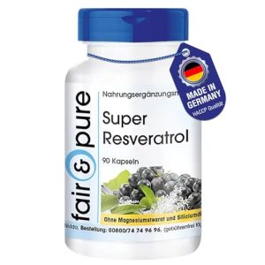Resveratrol-Kapseln Fair & Pure ® Super Resveratrol, 90 Kapseln