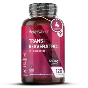 Resveratrol-Kapseln WeightWorld Resveratrol Kapseln, 500mg