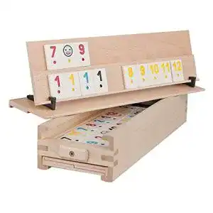 Rummy woodtastic holz spiel hochwertiges brettspiel