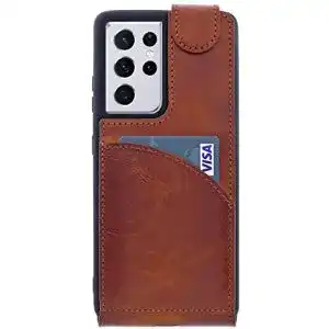 Samsung galaxy s21 ultra huelle burkley leder flip case