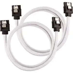 Sata kabel corsair premium sleeved sata 3 kabel 6gbps 60 cm