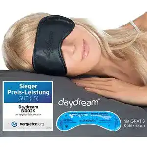 Schlafmaske daydream frauen herren inkl gratis kuehlkissen
