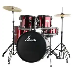 Schlagzeug xdrum rookie 22 standard komplettset ruby red