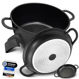 Schmorpfanne 28 cm tless 2in1 aluguss braeter mit deckel