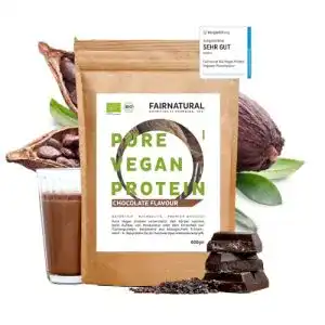 Schoko proteinpulver fairprotein vegan protein pulver bio