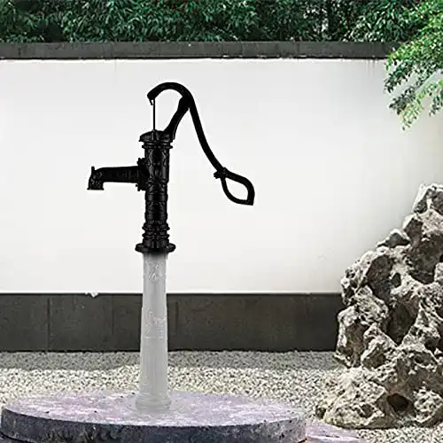 Schwengelpumpe VEVOR Hand mit Wasserauslass 6,5 x 22 cm