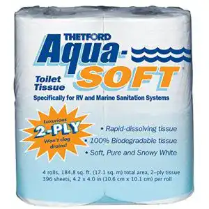Selbstaufloesendes toilettenpapier thetford 03300 aqua soft