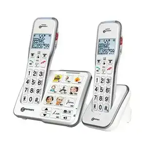 Seniorentelefon schnurlos geemarc amplidect 595 photo duo