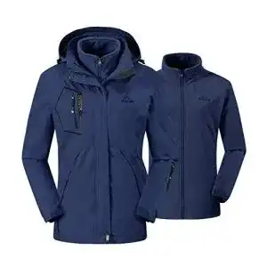Skijacken damen donhobo damen 3 in 1 skijacke mit fleecejacke