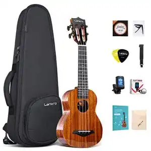 Sopran ukulele lankro 21 zoll solid top mahagoni ukulele sopran