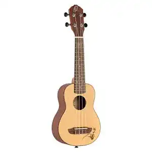 Sopran ukulele ortega guitars soprano ukulele bonfire series