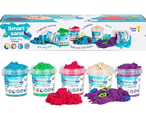 Spielsand Genio Kids Magic Sand 750g Zaubersand, 5 Farben