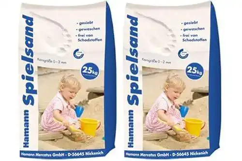 Spielsand Hamann Classic 50 kg – Gesiebter Quarzsand für Spielplätze