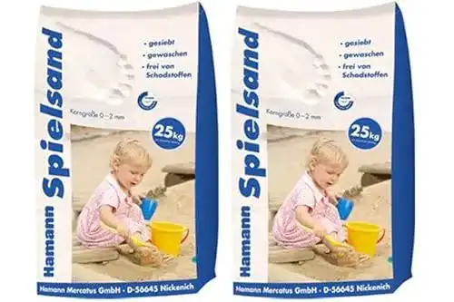 Spielsand Hamann Classic 50 kg – Gesiebter Quarzsand für Spielplätze