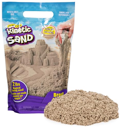 Spielsand Kinetic Sand Beutel naturbraun, 907 g, magischer