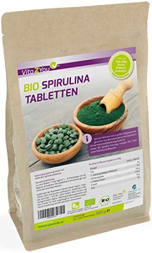 Spirulina-Tabletten Vita2You Bio Spirulina Tabletten 500g