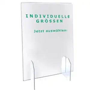 Spuckschutz 120x60 trofecto spuckschutz mit durchreiche petg