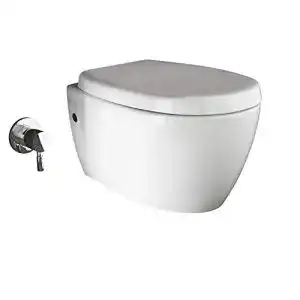 Spuelrandloses wc aqua bagno taharet toilette mit dusch wc