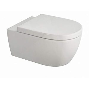Spülrandloses WC SSWW, Toilette für Gäste-WC, mit Softclose - spuelrandloses wc ssww toilette fuer gaeste wc mit softclose