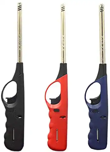 Stabfeuerzeug Druline 3er Set nachfüllbar aus Kunststoff und Metall