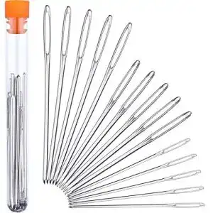 Sticknadel outus 15 stueck stumpfe nadel stahl gross auge garn
