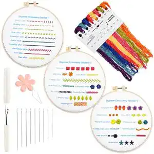 Stickset cobee anfaenger 3 set anfaenger stickstich uebungsset