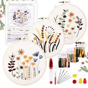 Stickset yinva anfaenger stickerei set stickerei set blumenmuster