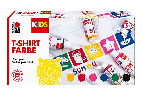 Stoffmalfarbe Marabu 0308000000001 Kids T-Shirt Farbe, 6 x 80 ml