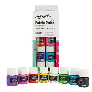 Stoffmalfarbe mont marte textilfarben set 8 stueck x 20ml