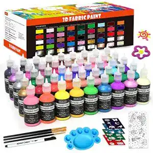 Stoffmalfarbe shuttle art textilfarbe 45 waschfeste 3d je 30ml