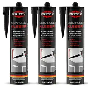 Styroporkleber pritex profi montagekleber weiss 3x 300 ml