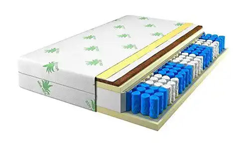 Taschenfederkernmatratze 120 x 200 cm Tanato mit 9 Zonen