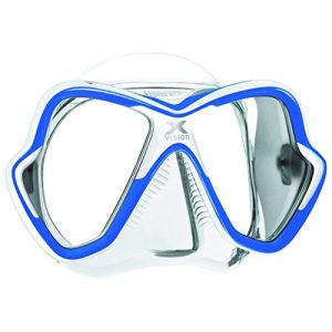 Taucherbrille Mares Erwachsene X-Vision Mask 14, Blau/Weiss