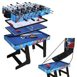 Tischkicker klappbar hlc 5 in 1 multifunktioniertes tischspiel