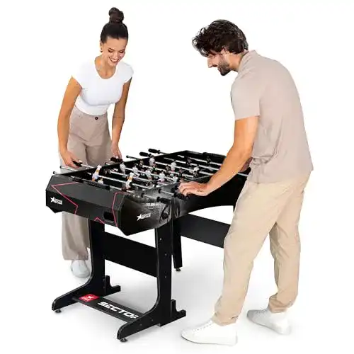 Klappbarer Tischkicker Hop-Sport Kickertisch Sector für Fußballspiel