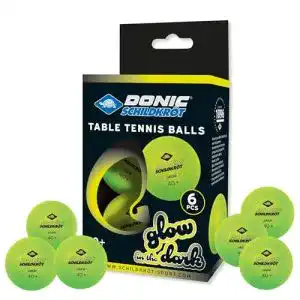 Tischtennisbaelle donic schildkroet glow in the dark 6 baelle