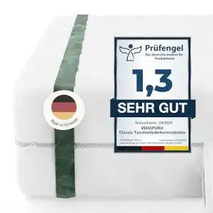 Tonnentaschenfederkernmatratze verapur classic taschenfederkern