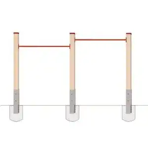 Turnreck gartenpirat doppelreck modell dkr aus kantholz
