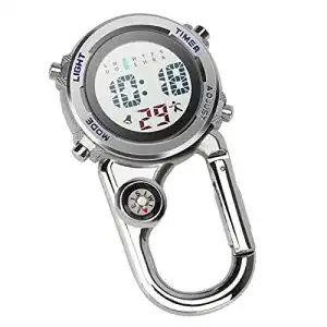 Uhr mit kompass aceshop karabineruhr digital clip on quarzuhr