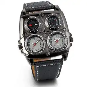 Uhr mit kompass jewelrywe herren armbanduhr leder legierung 1