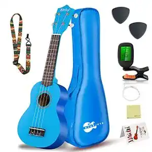 Ukulele everjoys sopran set fuer kinder und erwachsene 21 zoll